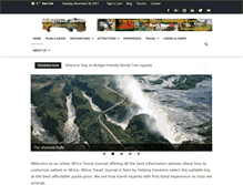 Tablet Screenshot of africatraveljournal.com